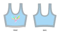 Baby Blue ST Spring Yoga Athletic Bra