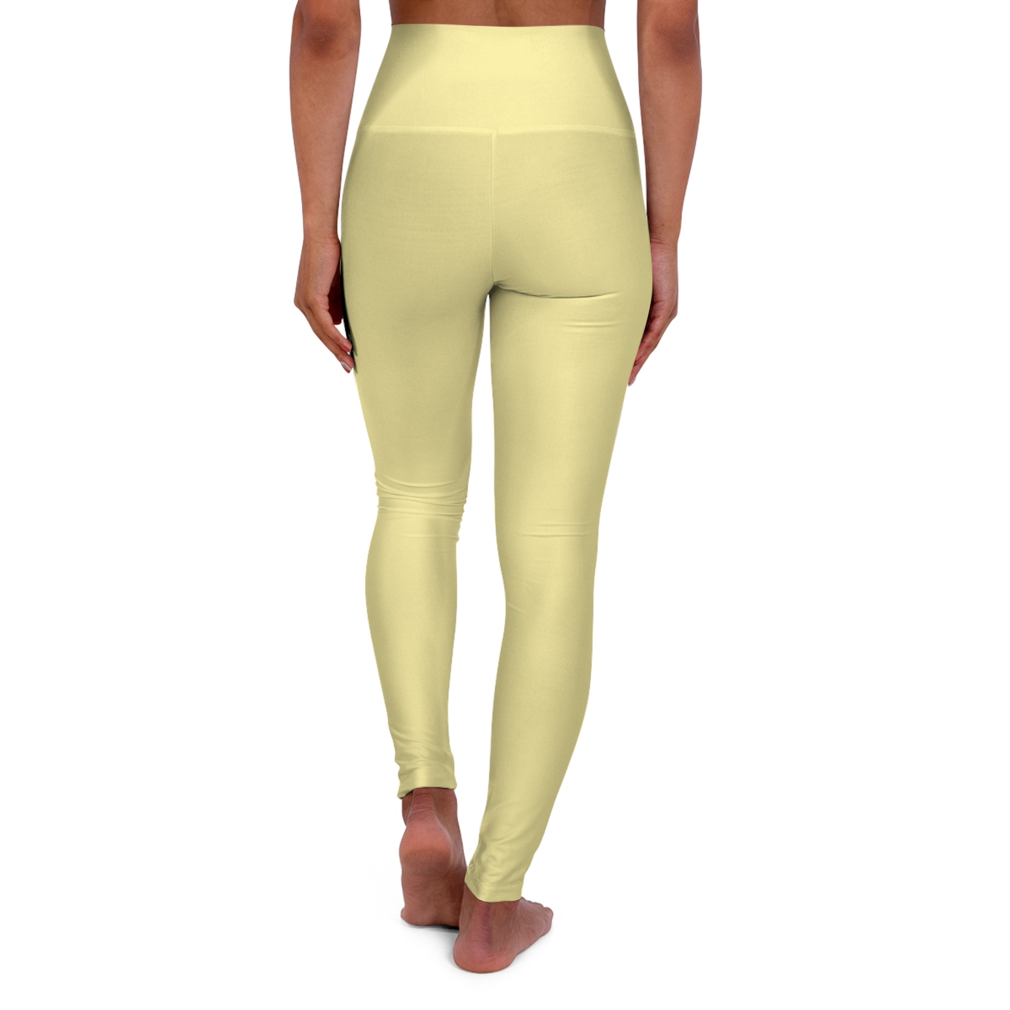 Yellow High Waisted Yoga Pants (Start Theory)
