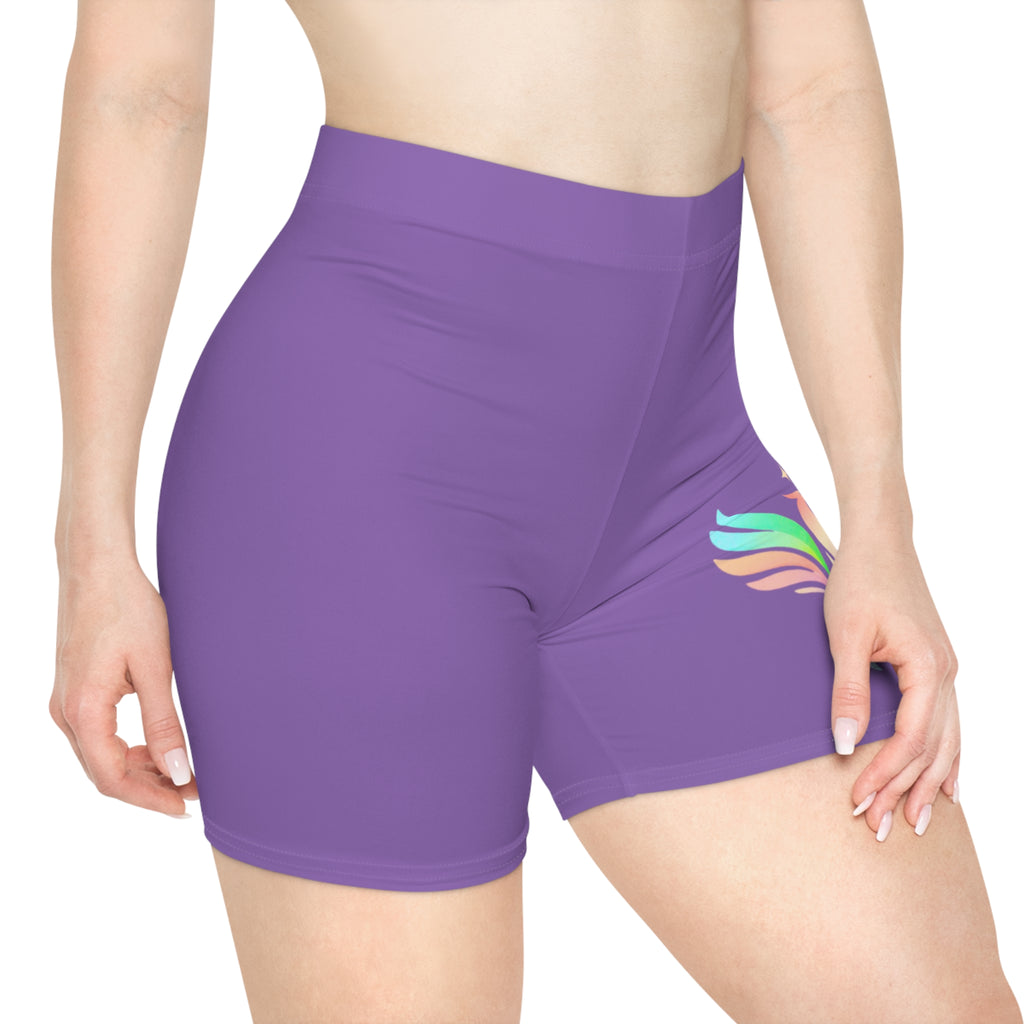 Purple Biker Shorts