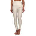 Cream High Waisted Yoga Pants (Start Theory)