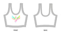 White  ST Spring Yoga Athletic Bra