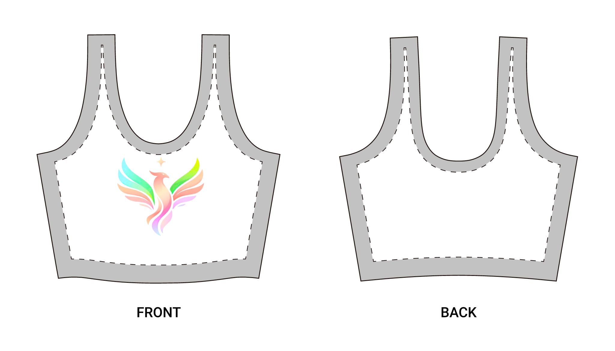 White  ST Spring Yoga Athletic Bra
