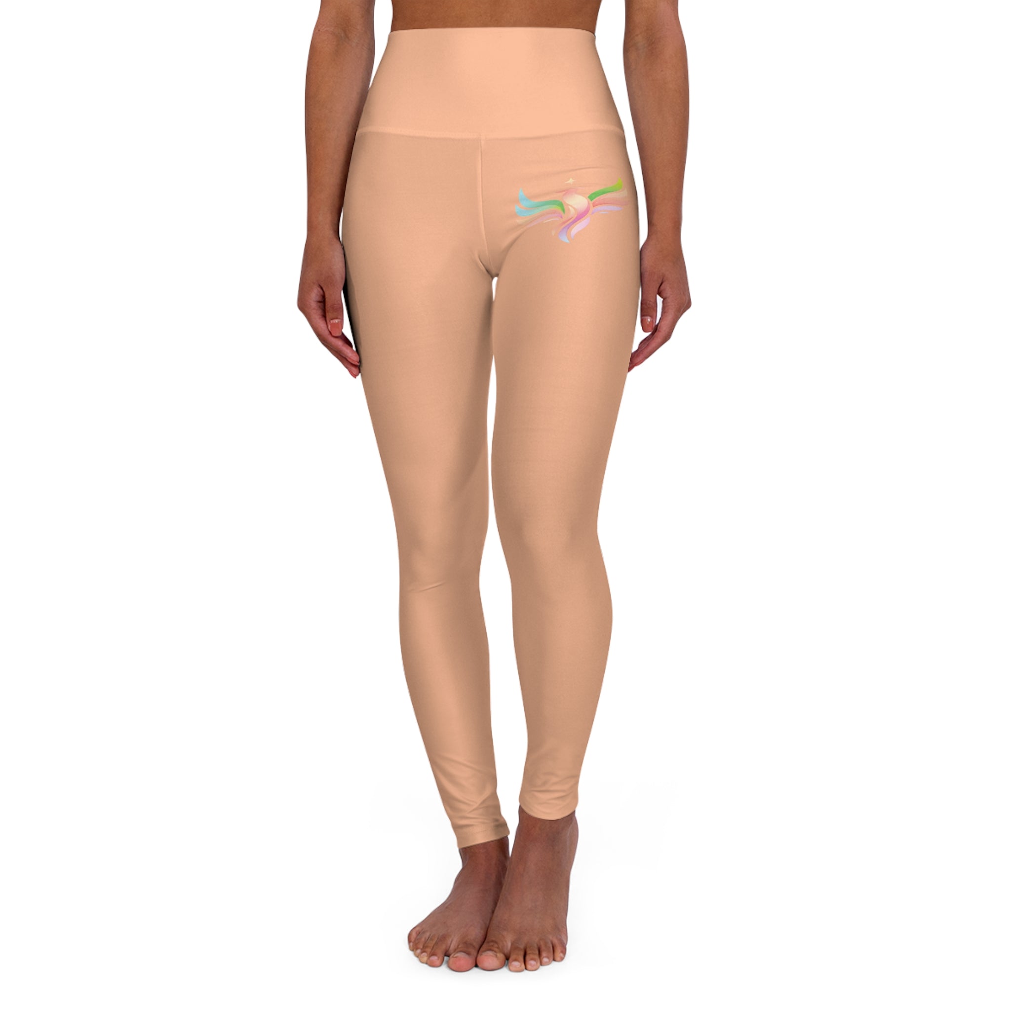 Peach High Waisted Yoga Pants (Start Theory)