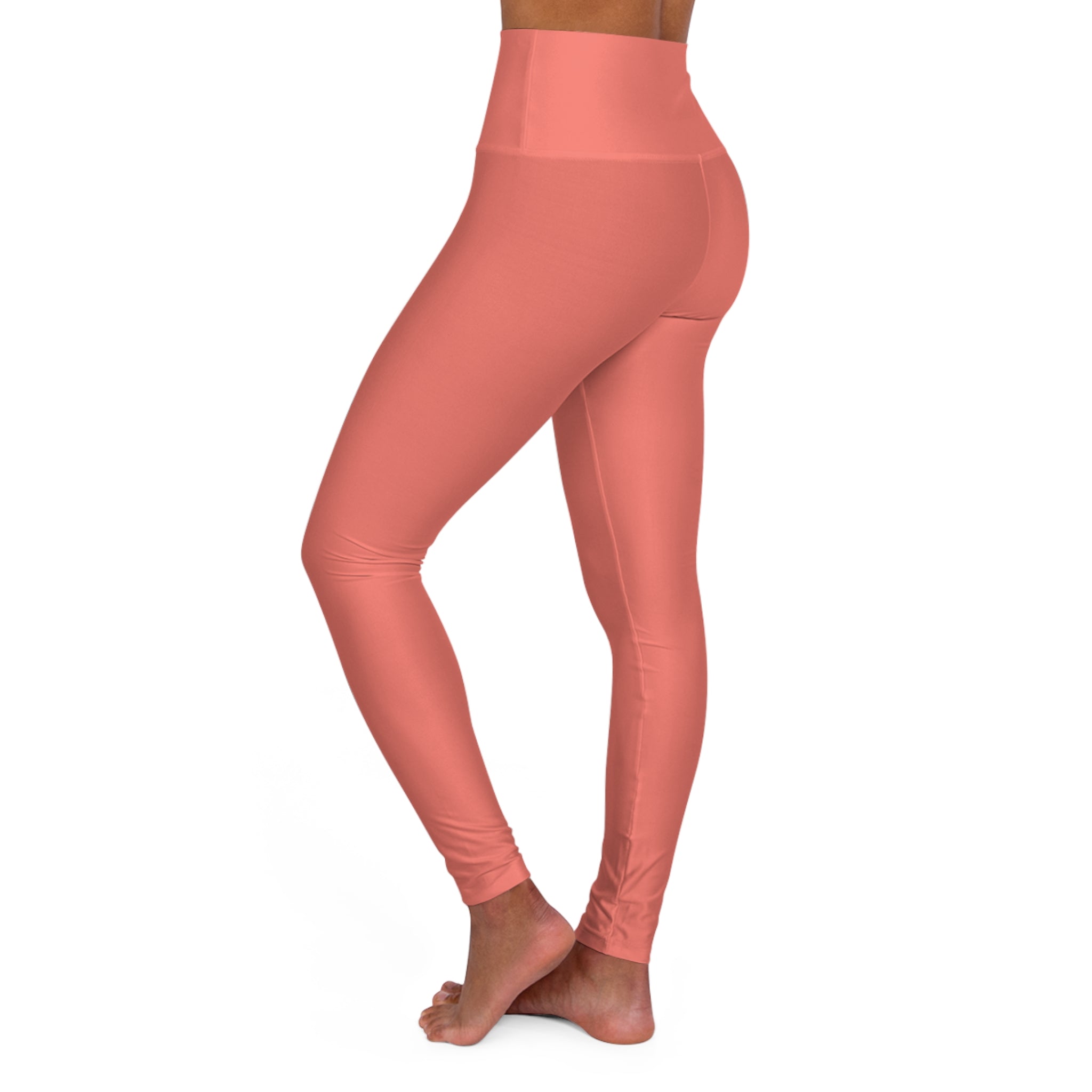 Coral High Waisted Yoga Pants (Start Theory)