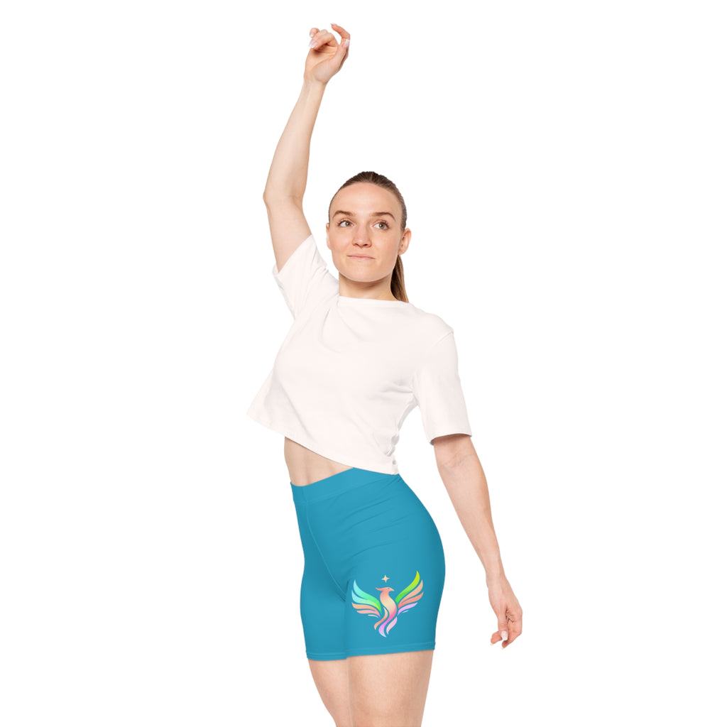 Blue Biker Shorts