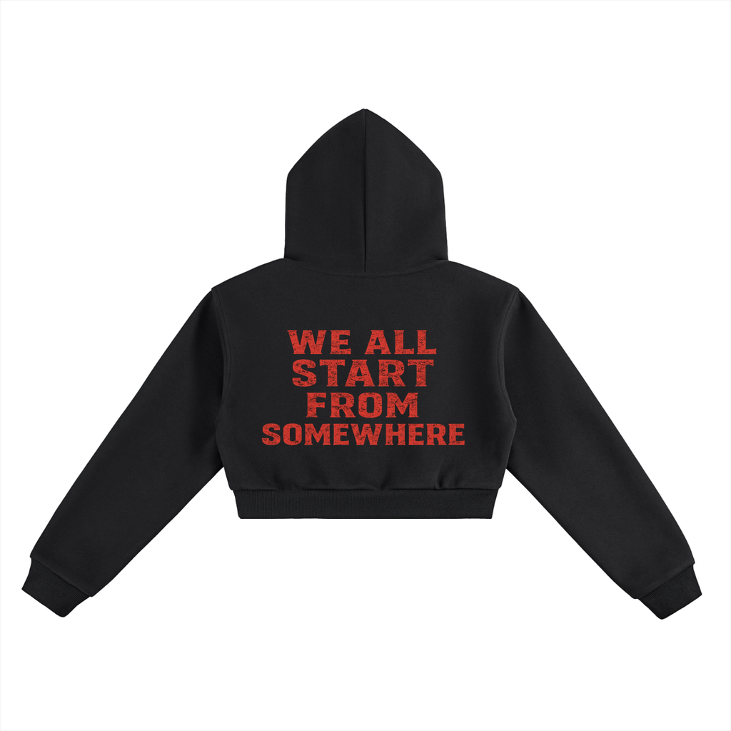 Start theory female crop hoodie