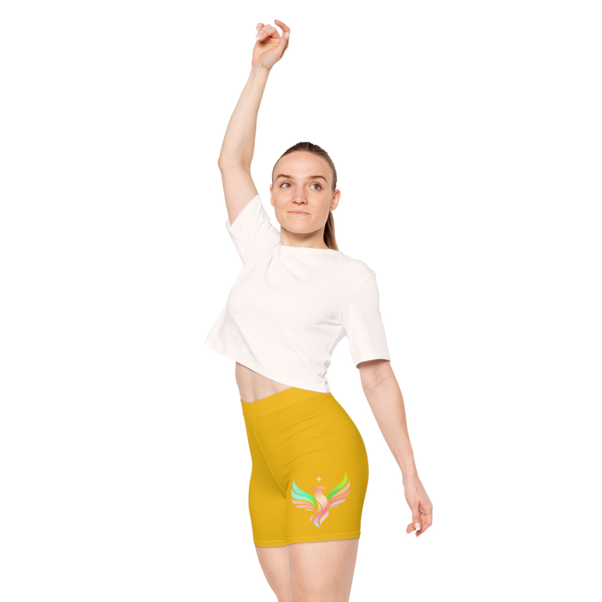 Yellow Biker Shorts