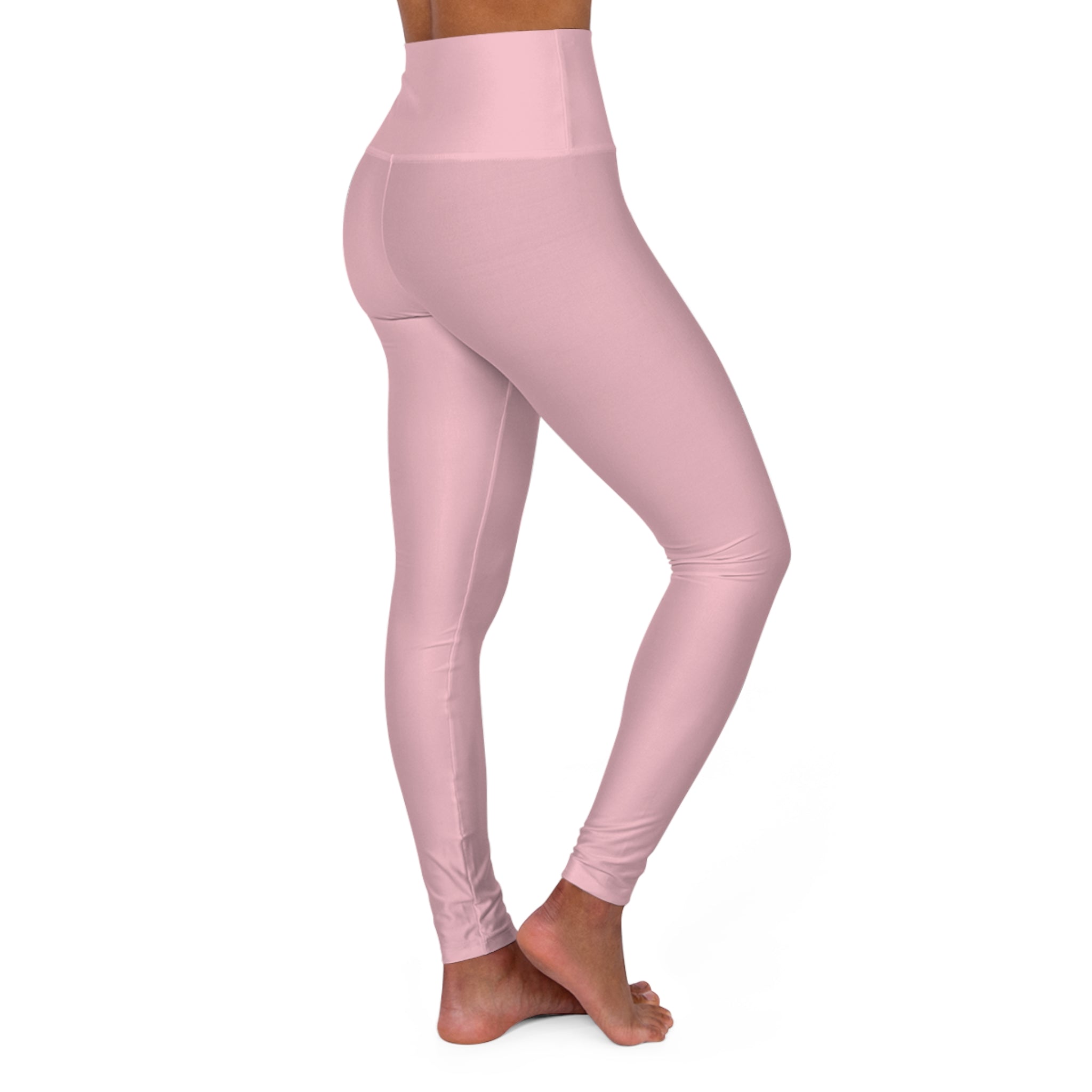 Blush Pink High Waisted Yoga Pants (Start Theory)