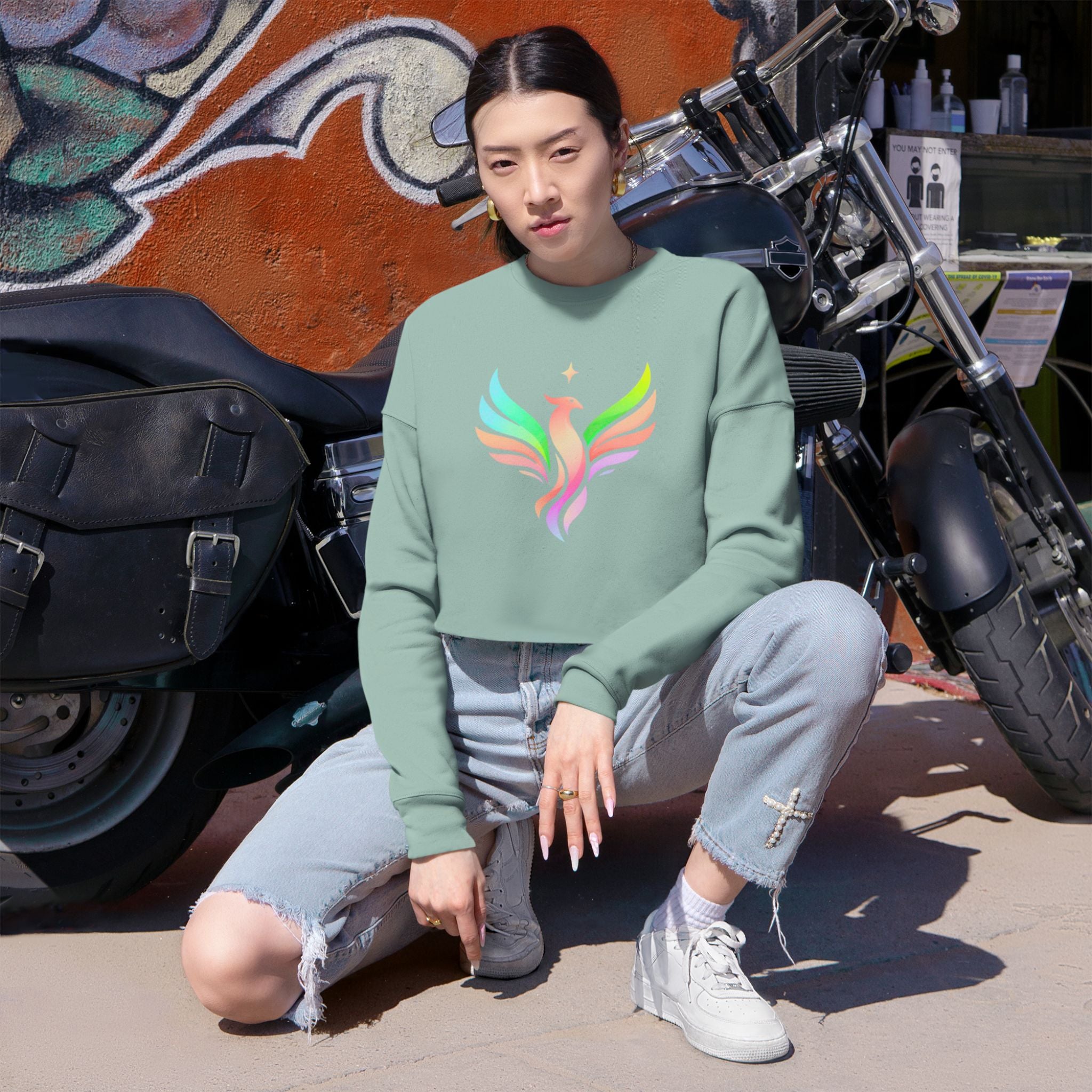 Start Theory Cropped Sweatshirt