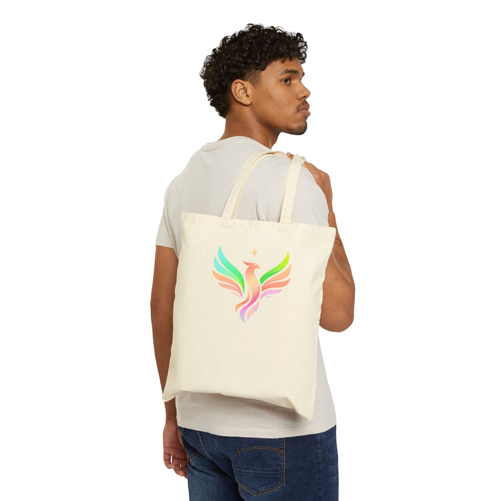 Start Theory Tote Bag — Colorful Inspirational Cotton Canvas Tote