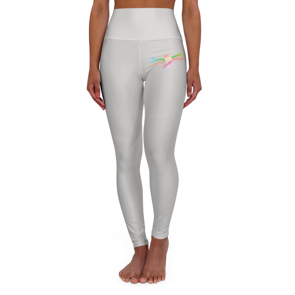 Grey High Waisted Yoga Pants (Start Theory)
