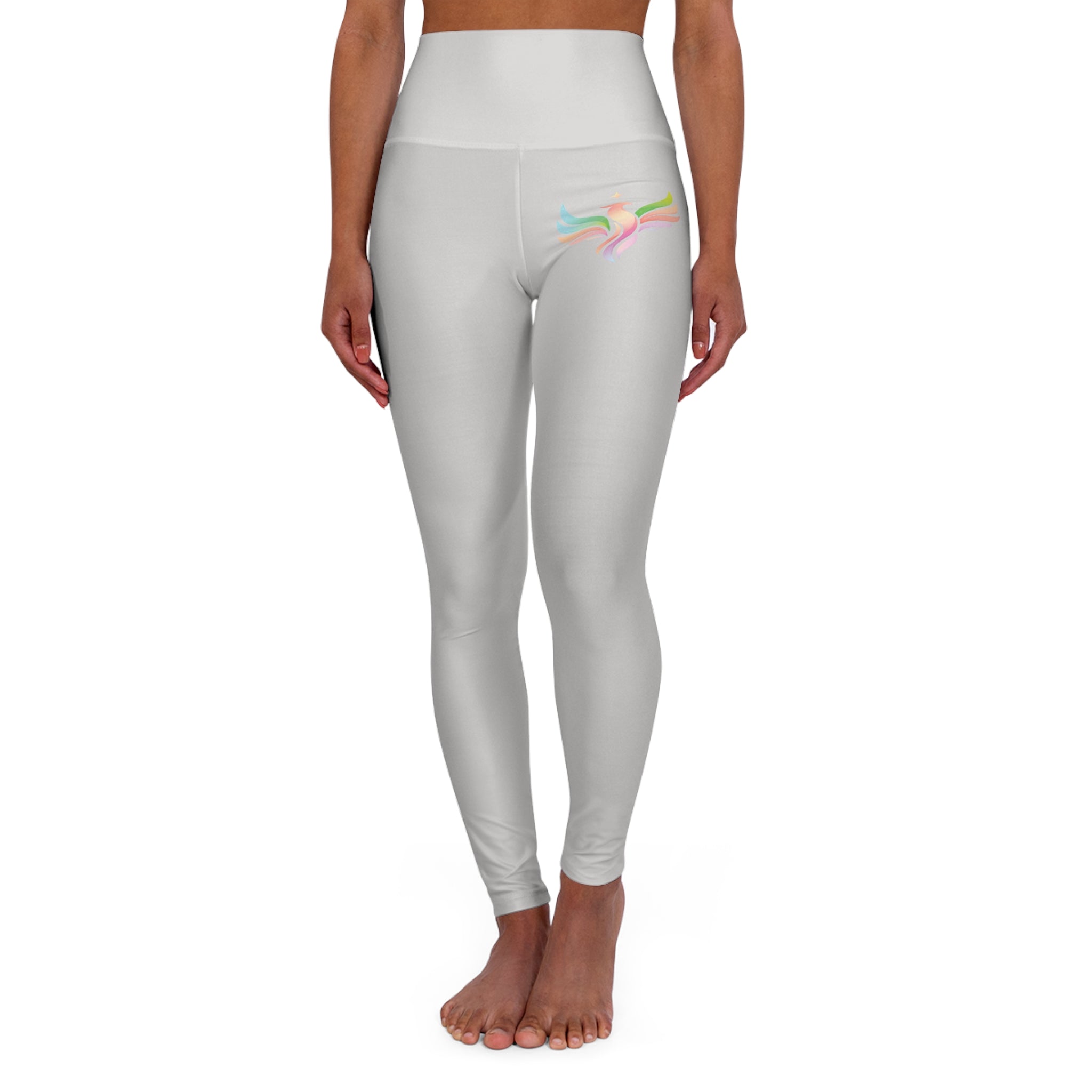 Grey High Waisted Yoga Pants (Start Theory)