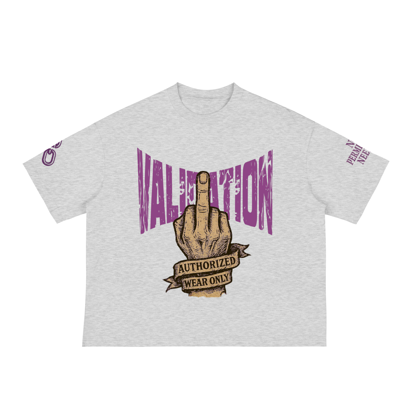 Fxxk Validation : Boxy Tee (PURPLE)