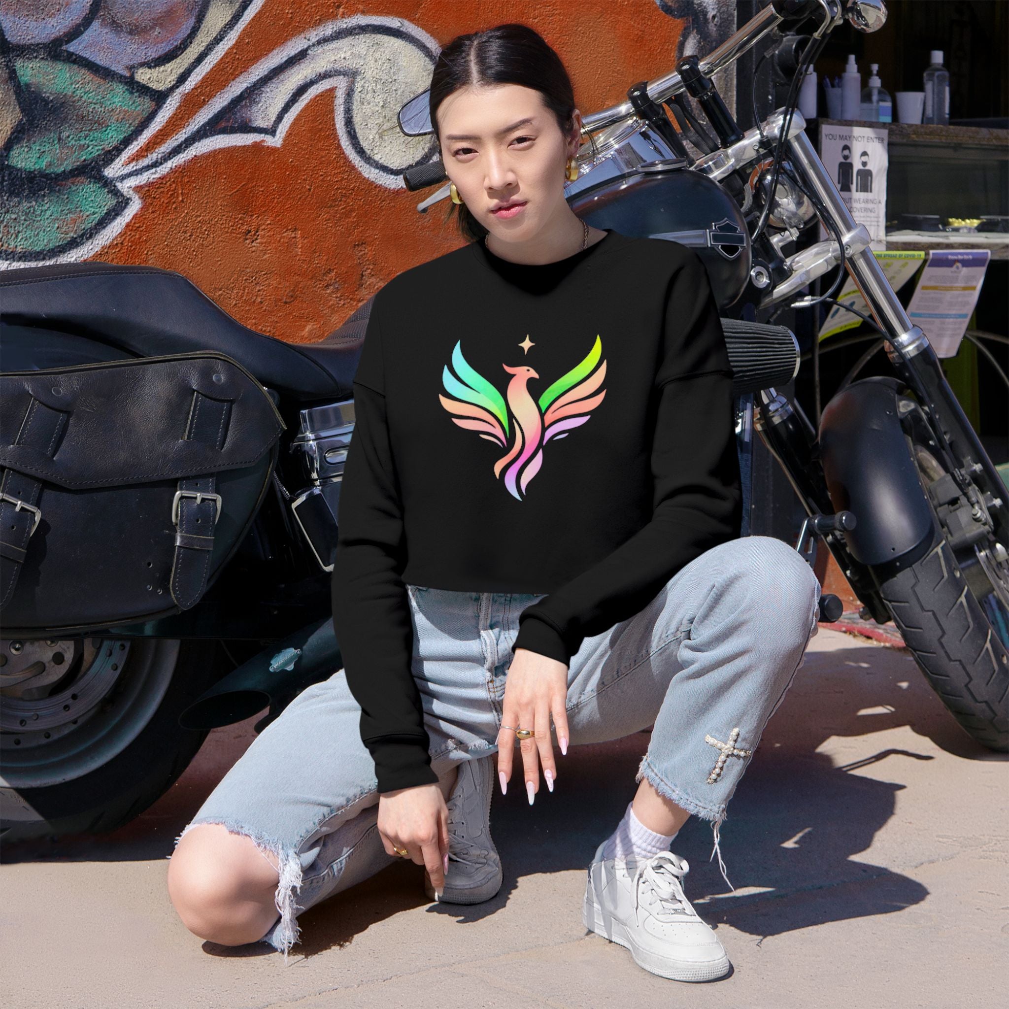 Start Theory Cropped Sweatshirt