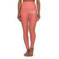 Coral High Waisted Yoga Pants (Start Theory)