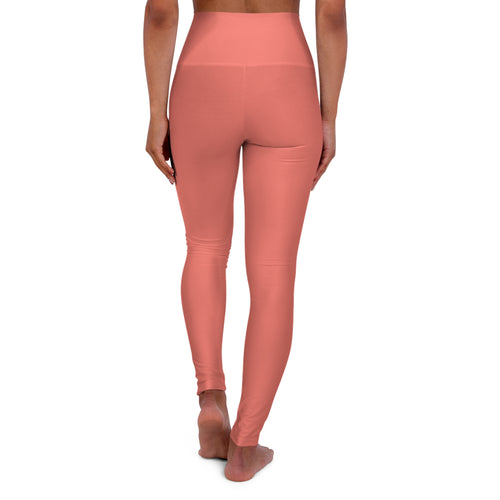 Coral High Waisted Yoga Pants (Start Theory)