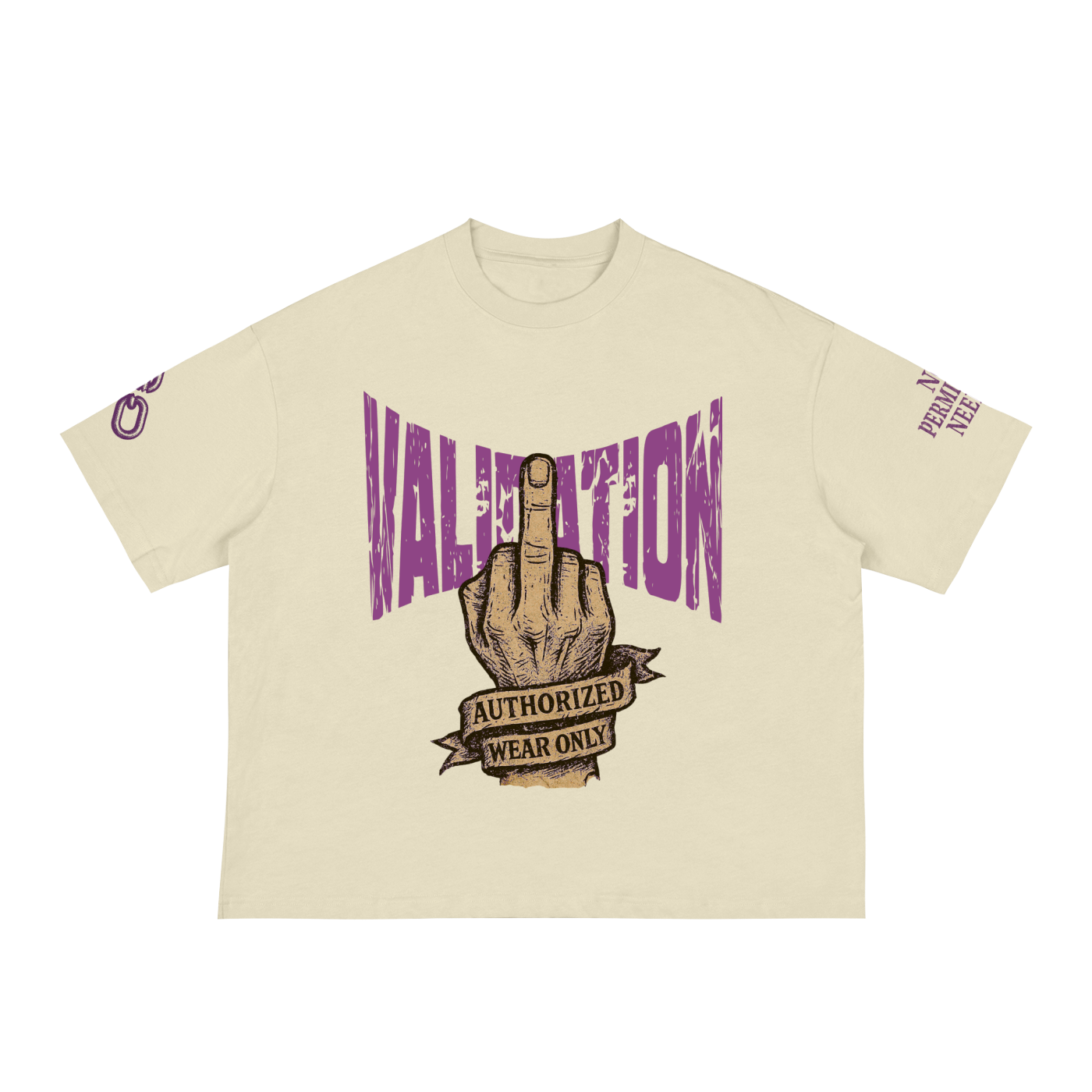 Fxxk Validation : Boxy Tee (PURPLE)