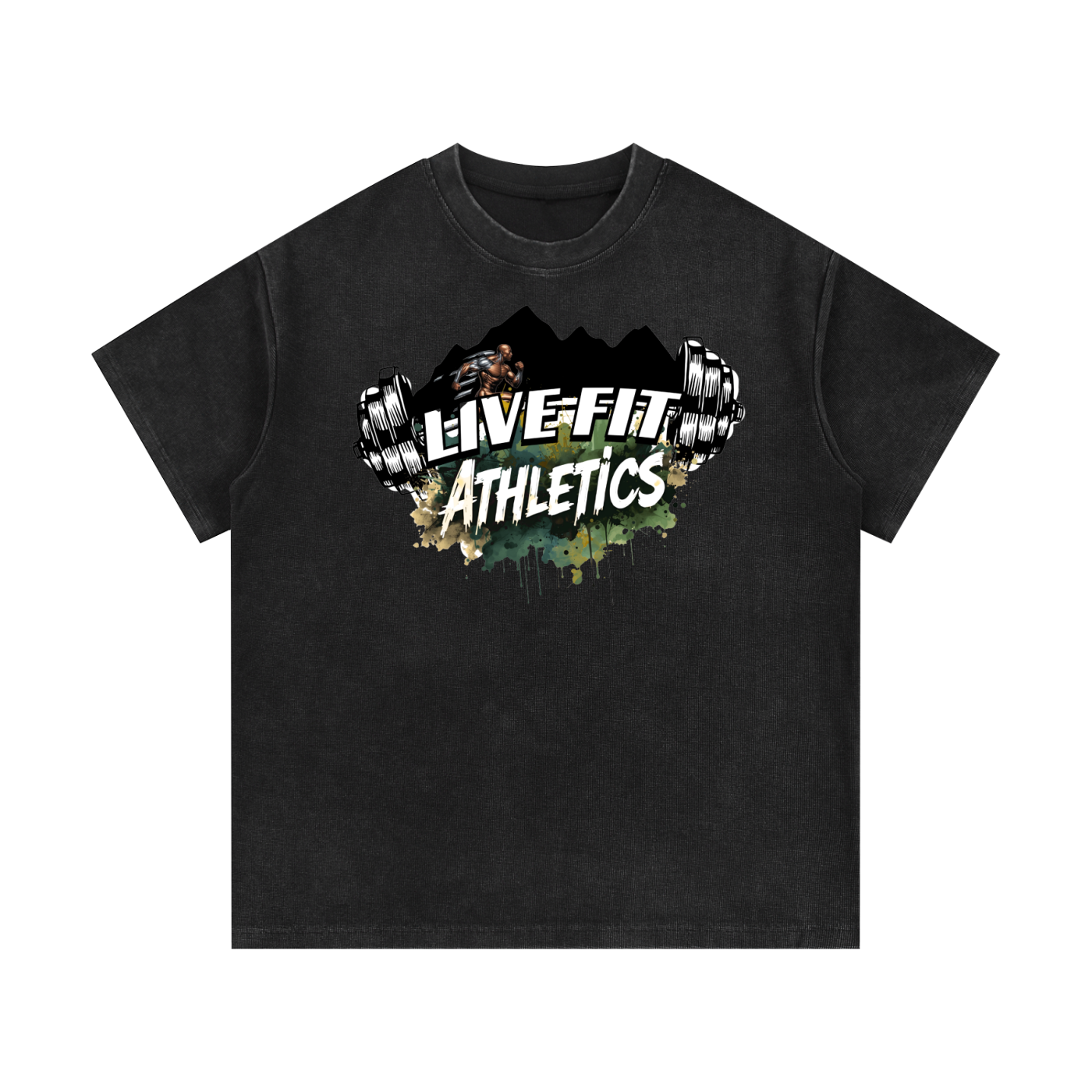 Mineral Wash Waffle Knit T-Shirt