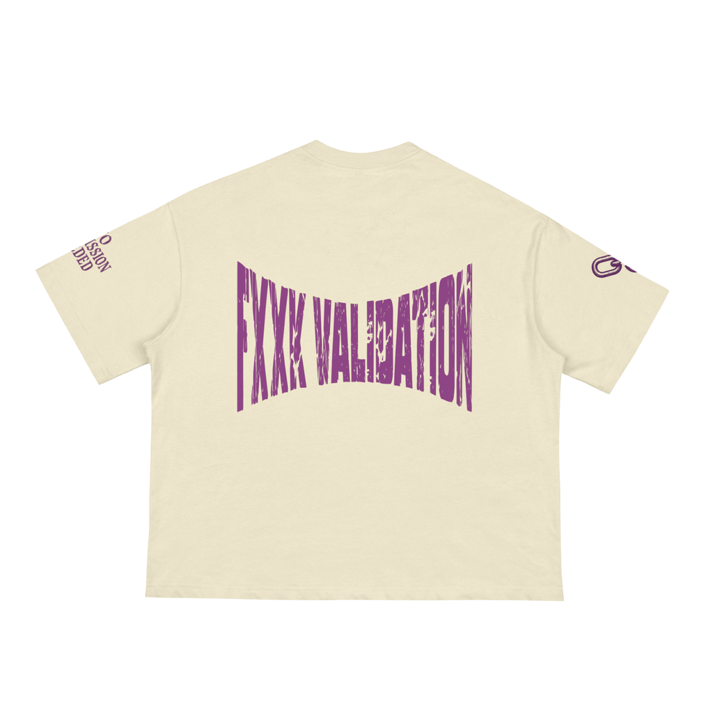 Fxxk Validation : Boxy Tee (PURPLE)