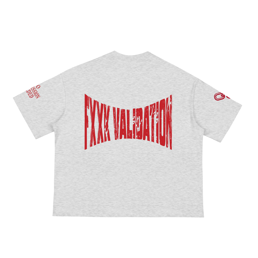 Fxxk Validation : Boxy Tee (RED)