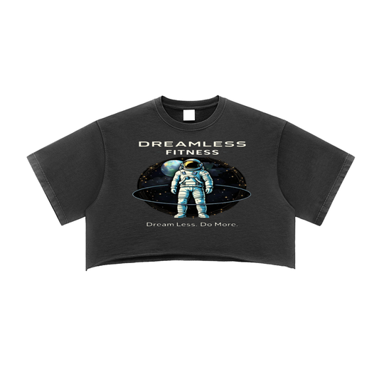 Snow Washed Raw Edge Crop Top