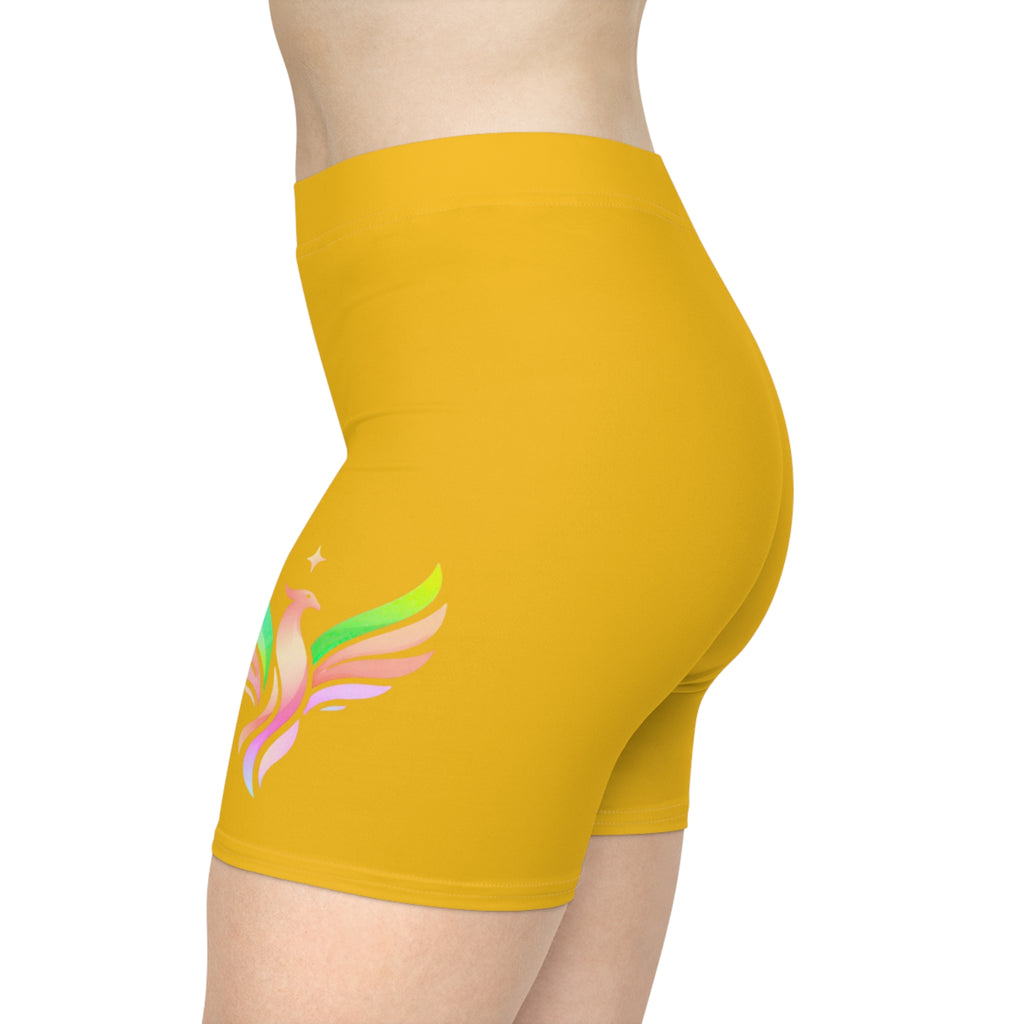 Yellow Biker Shorts