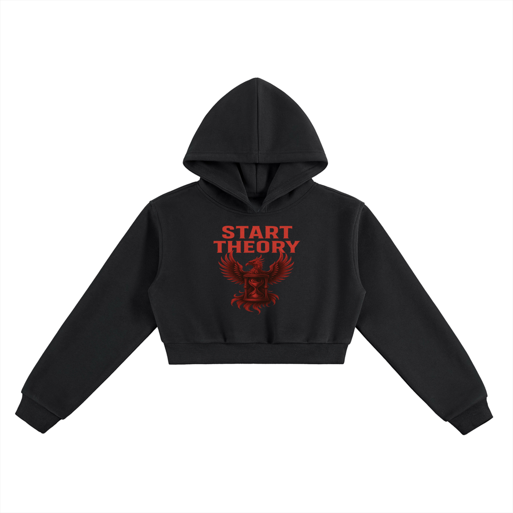 Start theory female crop hoodie