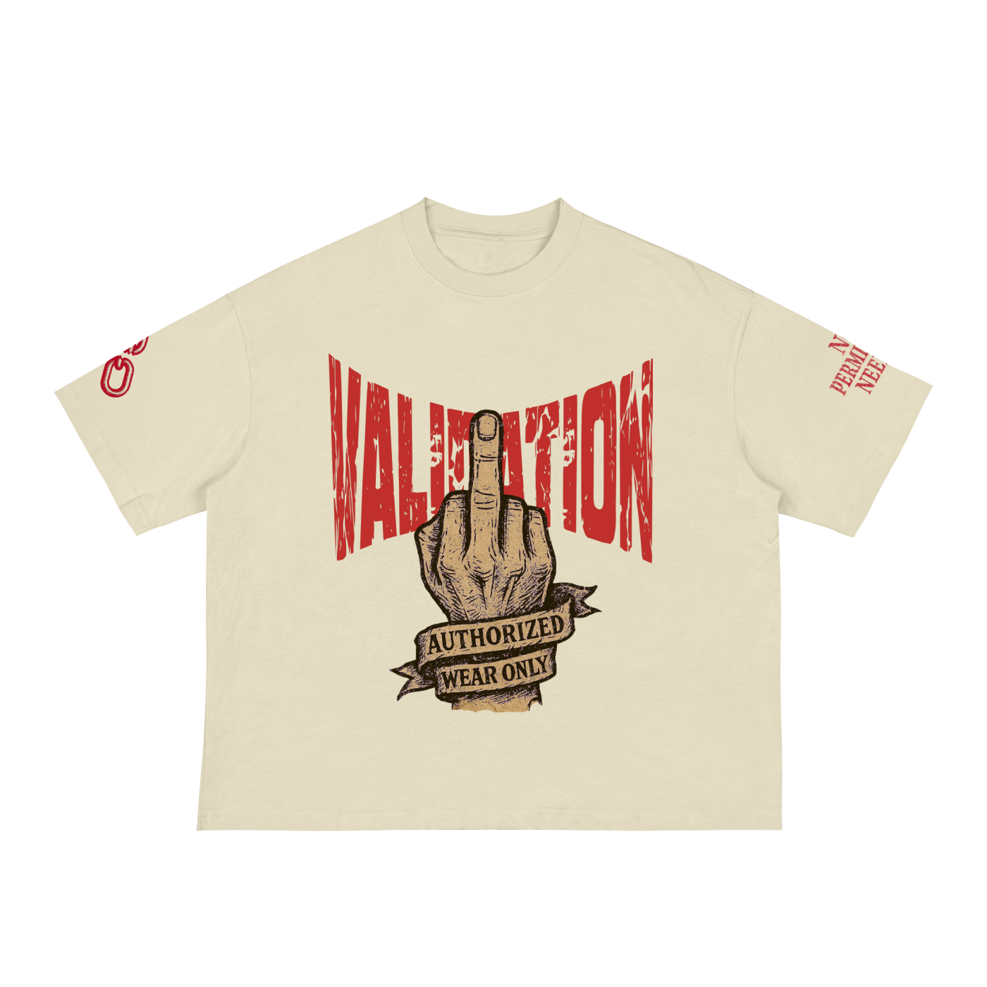 Fxxk Validation : Boxy Tee (RED)