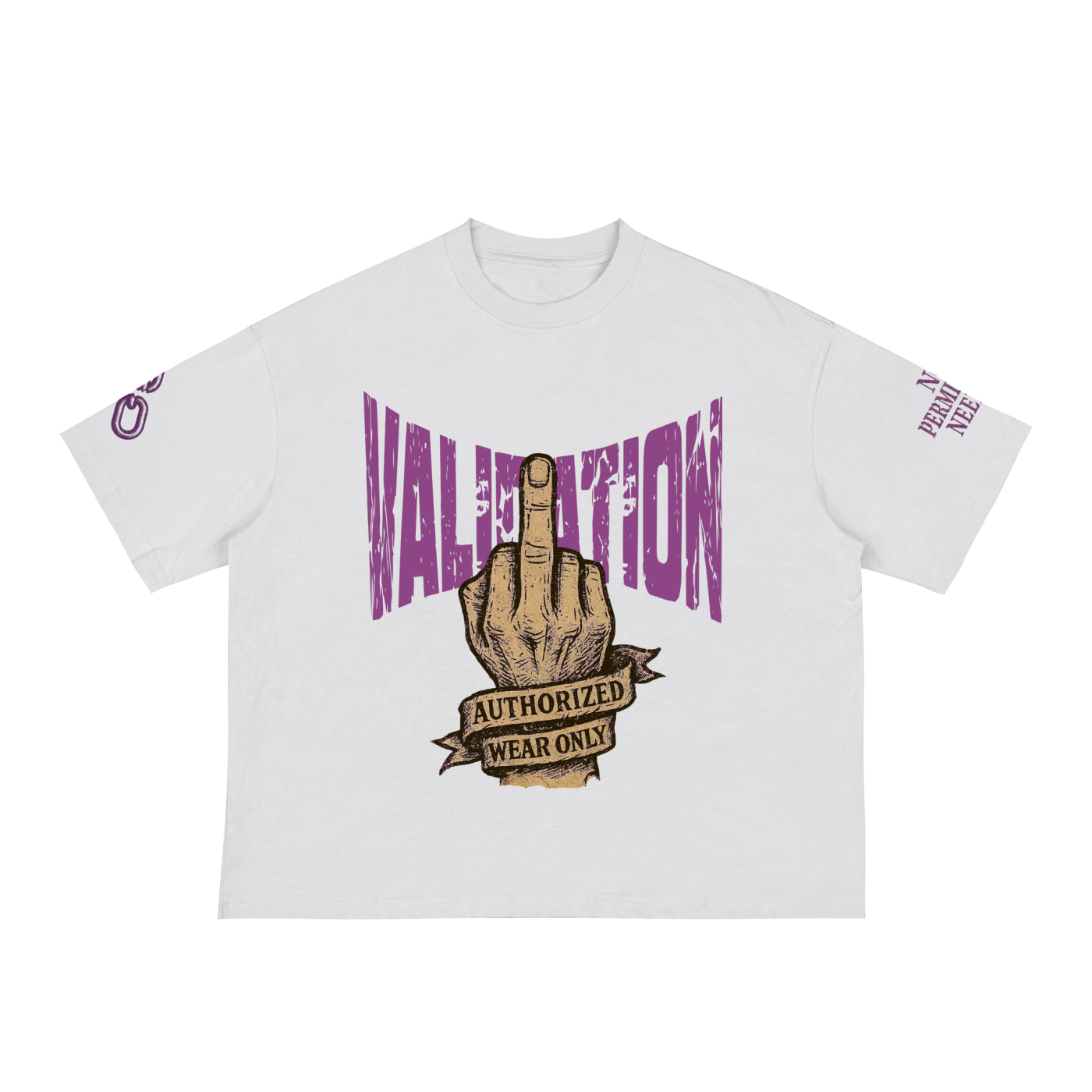 Fxxk Validation : Boxy Tee (PURPLE)