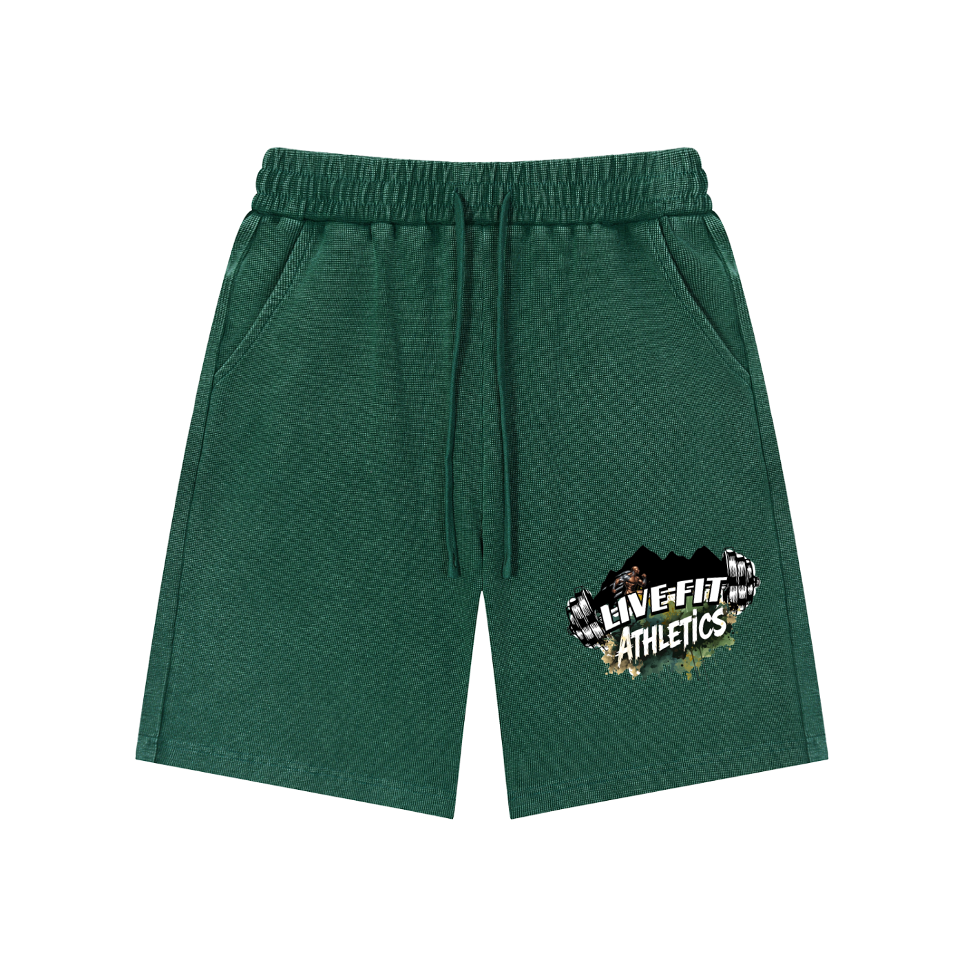 Mineral Wash Waffle Knit Shorts