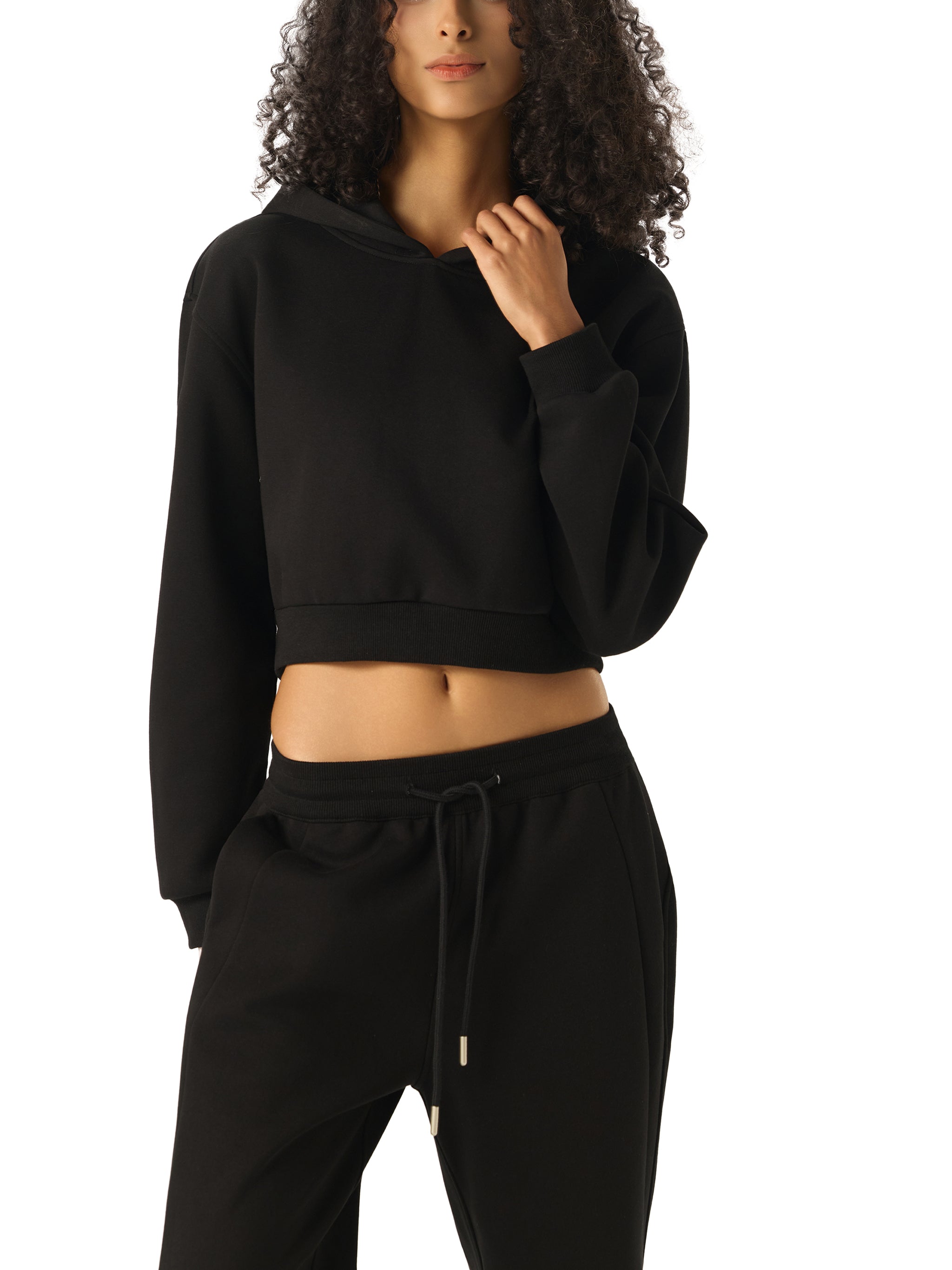 Start theory female crop hoodie
